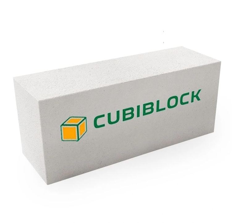 Газобетонный блок CUBIBLOCK D600 B3,5 F100 625х250х400 ровный