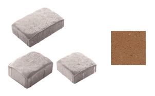 Плитка тротуарная, в комплекте 3 камня, Урико 1УР.4, оранжевый, завод Выбор