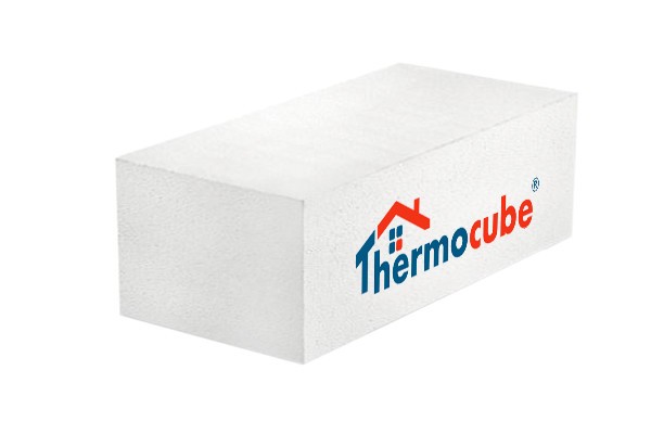 Газосиликатный блок Thermocube КЗСМ плотностью D400, шириной 250 мм, длиной 600 мм, высотой 250 мм.