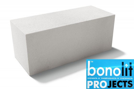 Газобетонные блоки Bonolit Projects (г.Электросталь) D500 B3,5 600х200х400