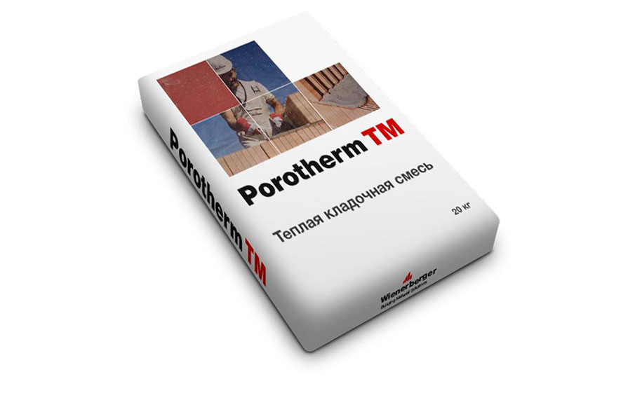 Теплый кладочный раствор Porotherm TM 20 кг