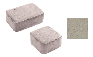 Плитка тротуарная, в комплекте 2 камня, Классико 1КО.6, белый, завод Выбор